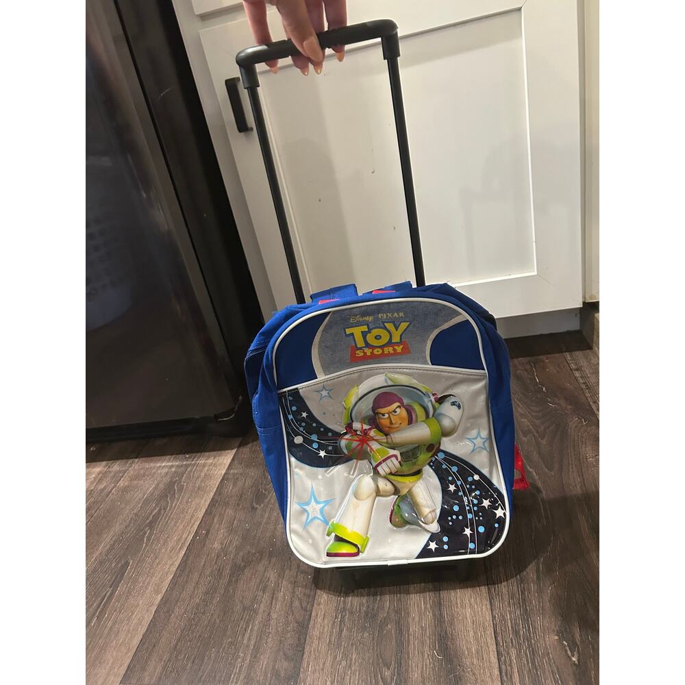 Disney Pixar Toy Story Rolling Vintage Backpack Buzz Lightyear Kids Luggage
